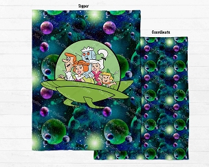 Space Family Blanket Panel